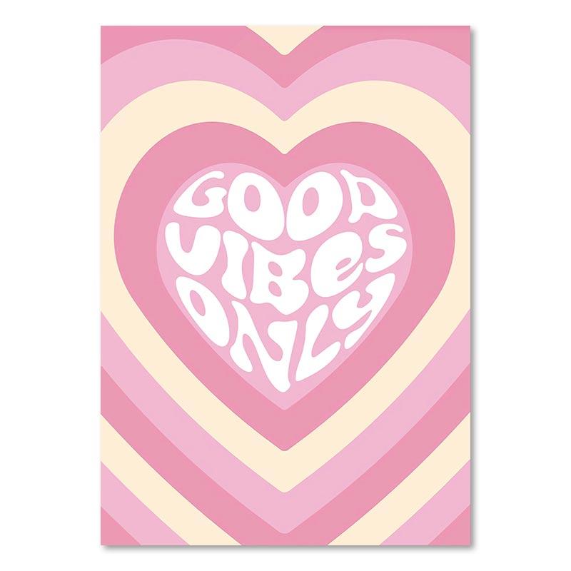 

Датский пастельный постер, эстетический красочный холст, картина, Радуга, фиолетовый, зеленый, сердце, бабочка, цветок, настенный художественный принт, декор для спальни 21x30cm No Framed