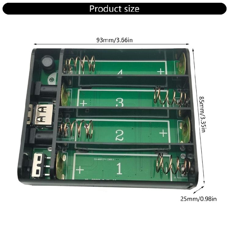UPS System 18650 Power Supply Box for Networking Devices 18650 Battery Case With Overcharge Protections  Stable Output
