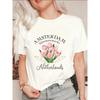 Oversize Women's Short-Sleeve T-Shirt with Amsterdam "bloemenmarkt" Pink Tulip & "Netherlands" Text Print
