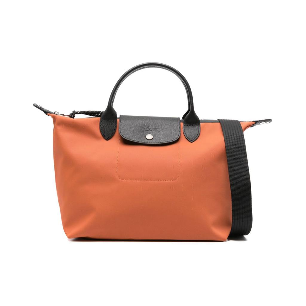 Longchamp Le Pliage Energy Logo Embossed Recycled Polyamide Canvas Dumpling Bag Medium Women Shoulder Bag Ochre 1515HSR003