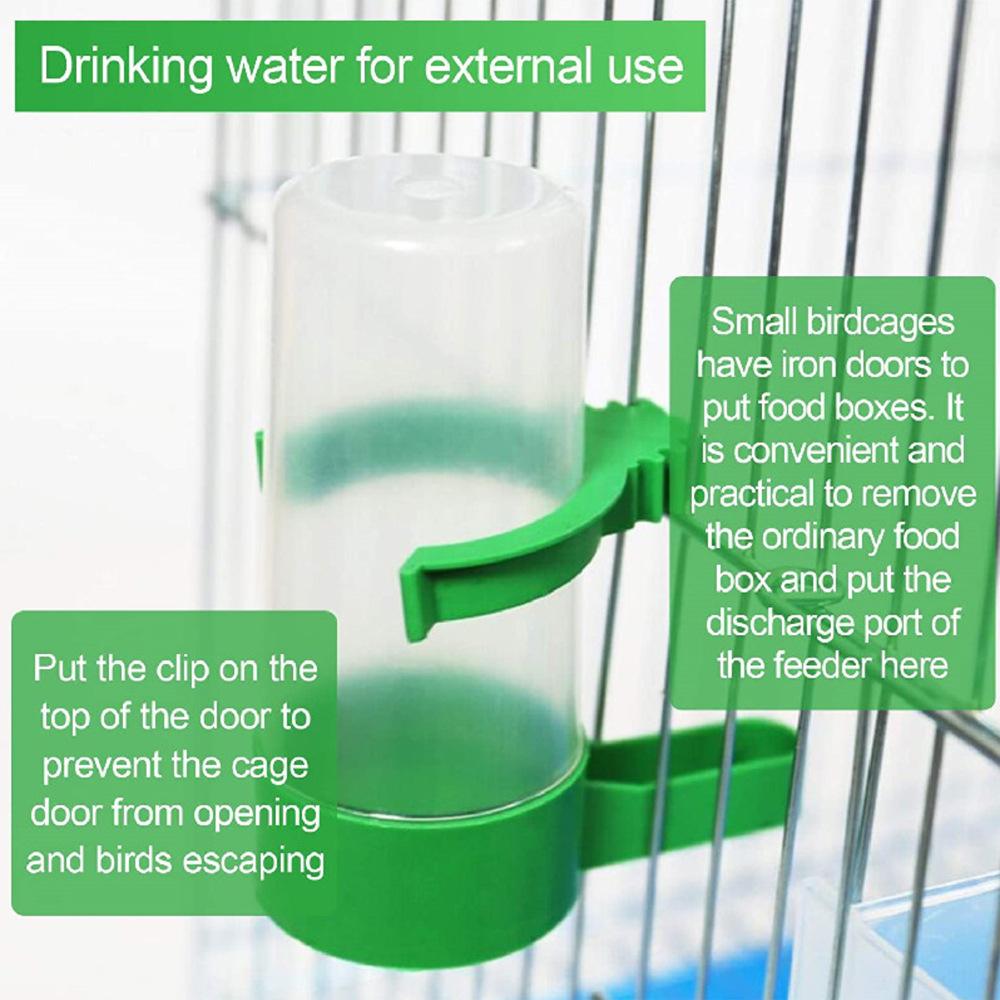 Bird Feeders Waterer Drinker With Clip For Bird Feeders Parrot Cages Water Dispenser Bottles Drinking Bowls Pet Bird Supplies