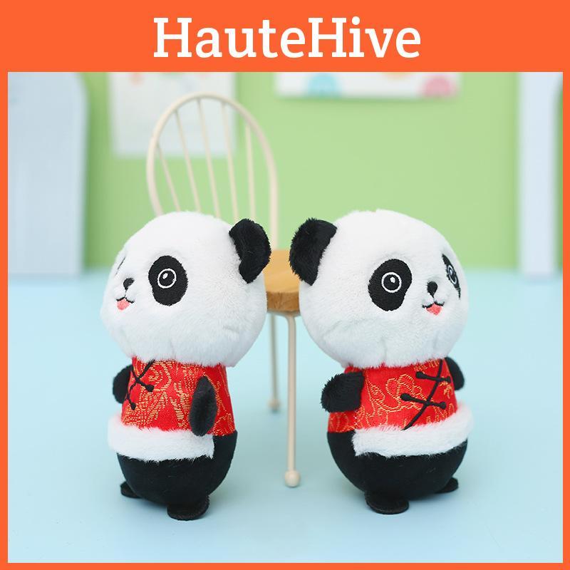 Cute Cartoon Panda Plush Keychain For Bags And Backpacks 12cm Soft Toy