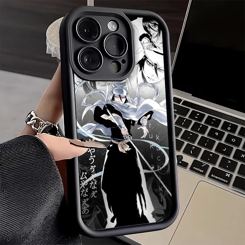 Phone Case for iPhone 17 Air 16E 15 16 Pro Max Bleach Kuchiki Rukia Cover 14 Plus 13 12 Mini Soft Shell Silicone Fundas