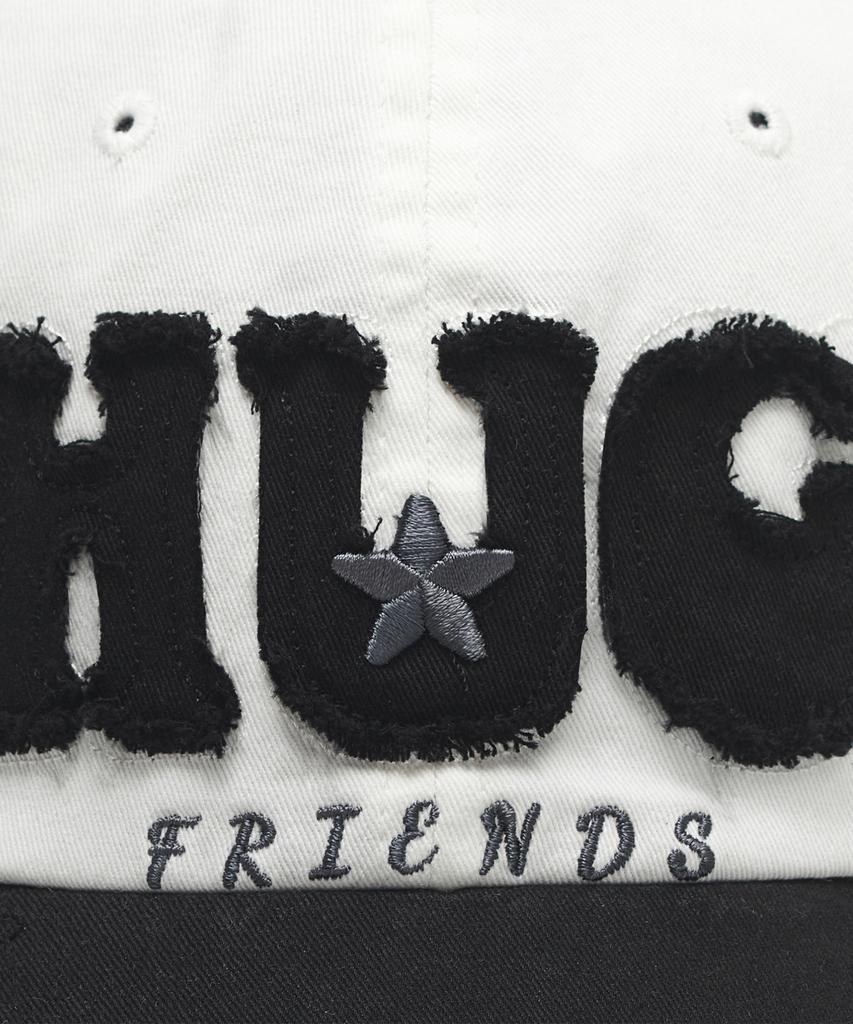 HUG YOUR SKIN Hug Friends Cap (White Black)