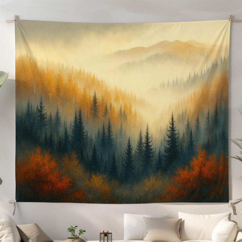 Autumn Forest tapestry 75x100 чёрный