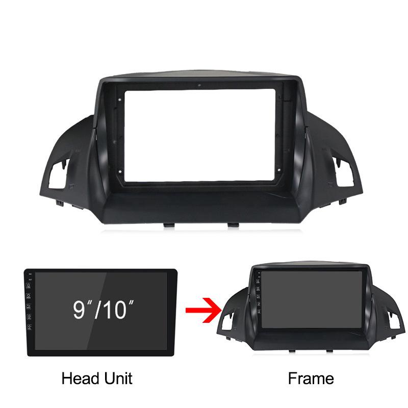Large Screen Android Navigation System with Trim Frame & Wiring Harness for 13-17 Ford Ecosport