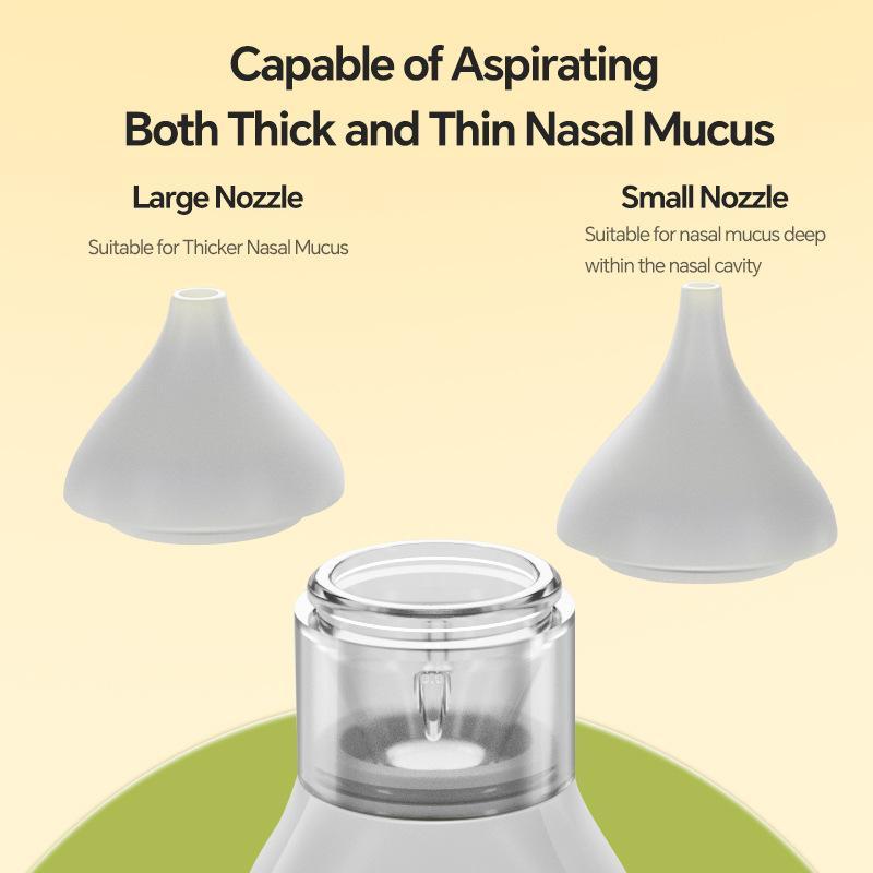 Baby Electric Nasal Aspirator Low Noise 9 Suction Levels Rechargeable Nose Sucker Cleaner Snot Booger Mucus Remover For Infant