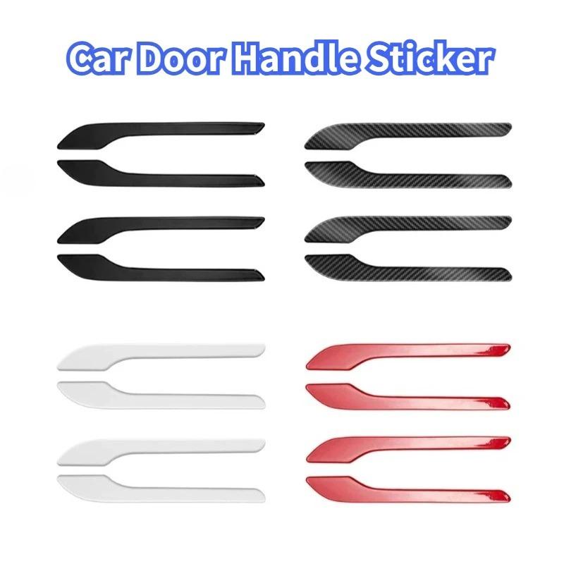 4pcs Door Handle Protective Cover for Tesla Model Y Juniper/3/3+ Highland 2025 ABS Car Door Handle Sticker Car Decor Accessories