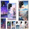 Coque de téléphone Esthétique Anime Paysage Pour Samsung Galaxy S25 S24 S23 Ultra S22 Plus S21 S20 FE S10 + S25Ultra S24U Coque Souple