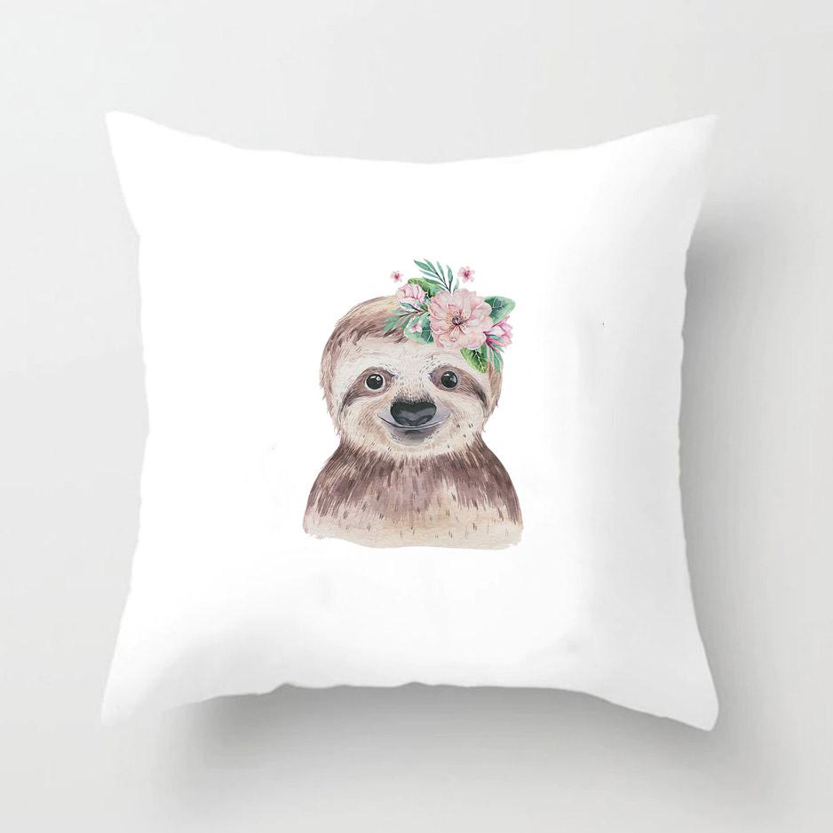 

Подушка серии «Маленькие животные» в подарок, украшение для дома и офиса, подушка для спальни, дивана, автомобиля, чехол для подушки, украшение для спальни 45 см * 45 см 450mm*450mm