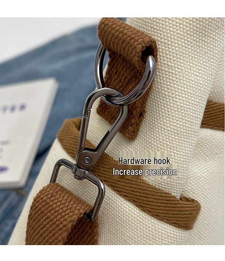 Women's Original Literary Crossbody Canvas Shoulder Bag - Thickened, Casual, Portable Tote for Student Commute