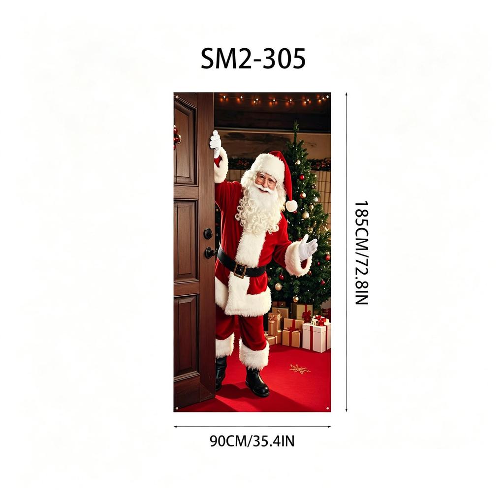 Santa Claus Christmas Hanging Cloth Background Decoration