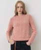 CITYBREEZE Wool Cable Round Neck Knit_4 Colors