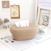Tissue Box Cover Handmade Cotton Rope Napkin Tissue Holder Decorative Household Desktop Tissue Storage Box