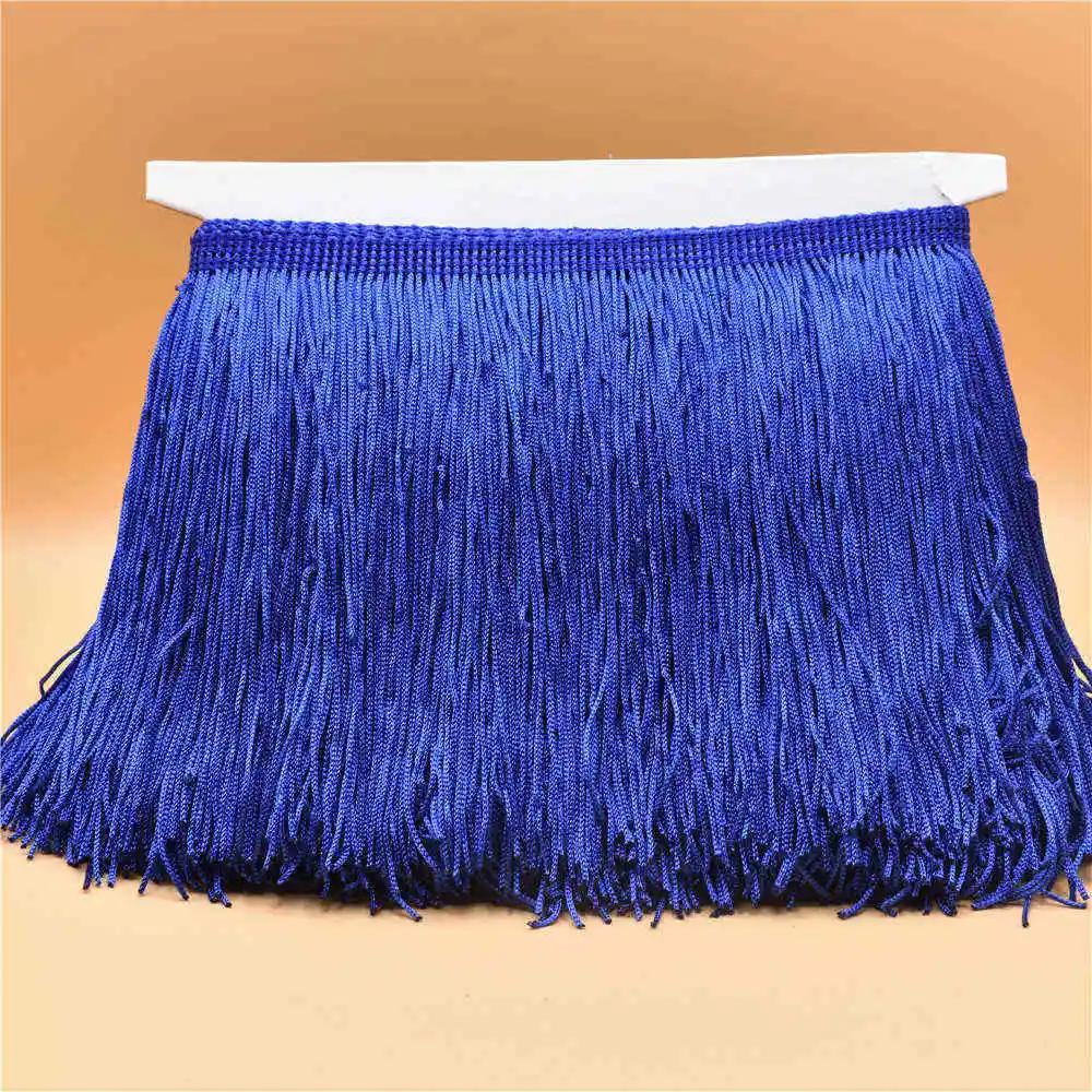 10 Metri Pizzo Lusso Colore Oro Frangia con Nappa 15CM Larghezza Galon Frange Abito Latino Abbigliamento da Palco Accessori Nastro