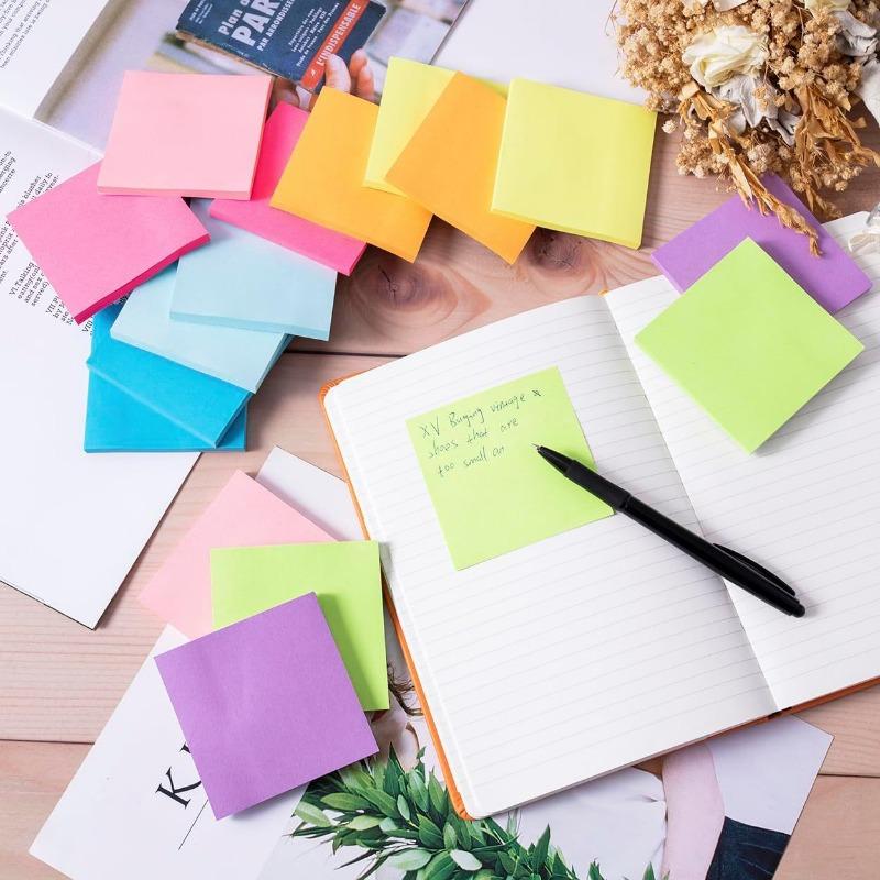 Neon Color 3 By 3 Inch Detachable Sticky Notes Memo Pad For Students Daily Reminder