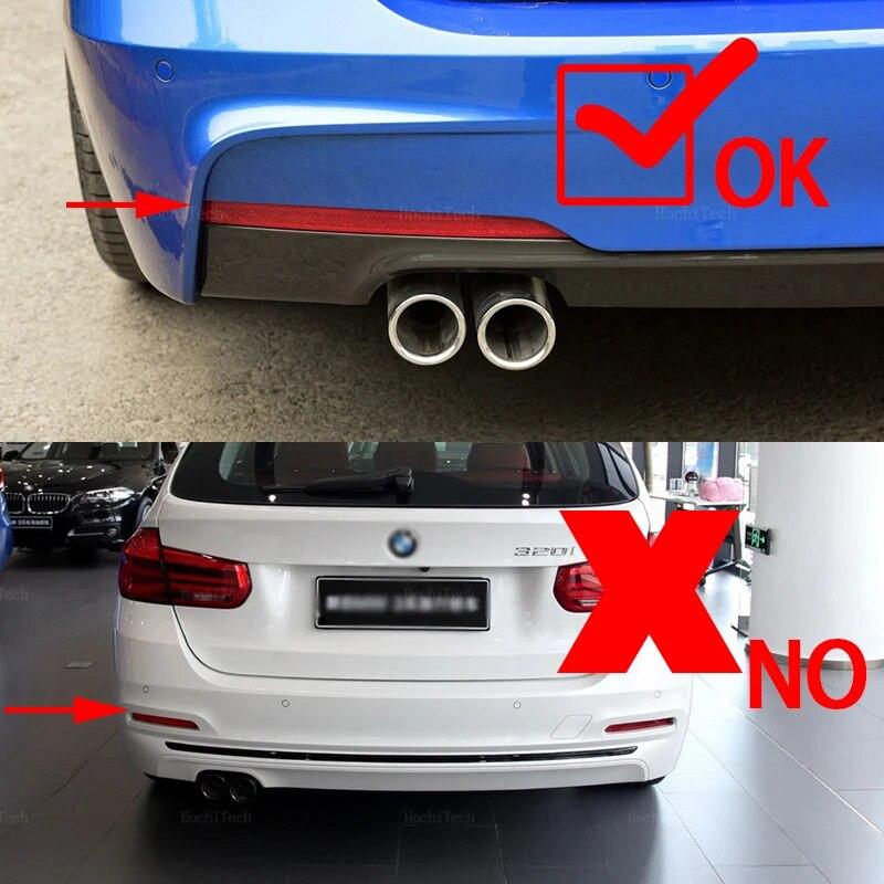 Car LED Reflector Lamp Rear Fog Lamp Rear Bumper Light Brake Light For BMW 3 Series F30 F31 2012-2017