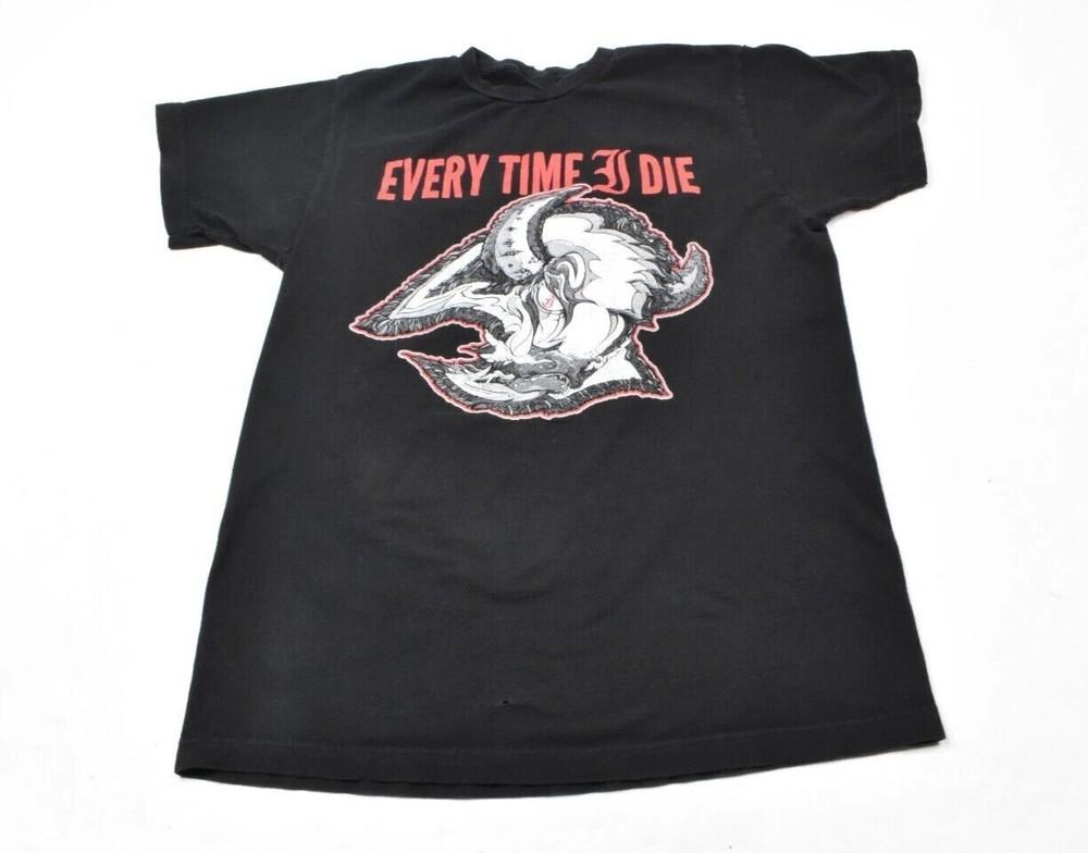 

Every Time I Die Goathead T-Shirt Mens Full Size Black Short Sleeve KK1622 Unisex T-Shirt XXXXL
