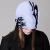 Knitted Beanies Hat for Women Men Popular Pattern Skull Hat Handmade Crochet Hat 2000s Hiphop Hat Casual Street Headwear