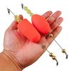 Fishing Bobbers Bright Color Popping Float Rigs Reusable Olive Shaped/Cylindrical for Saltwater Freshwater Fish