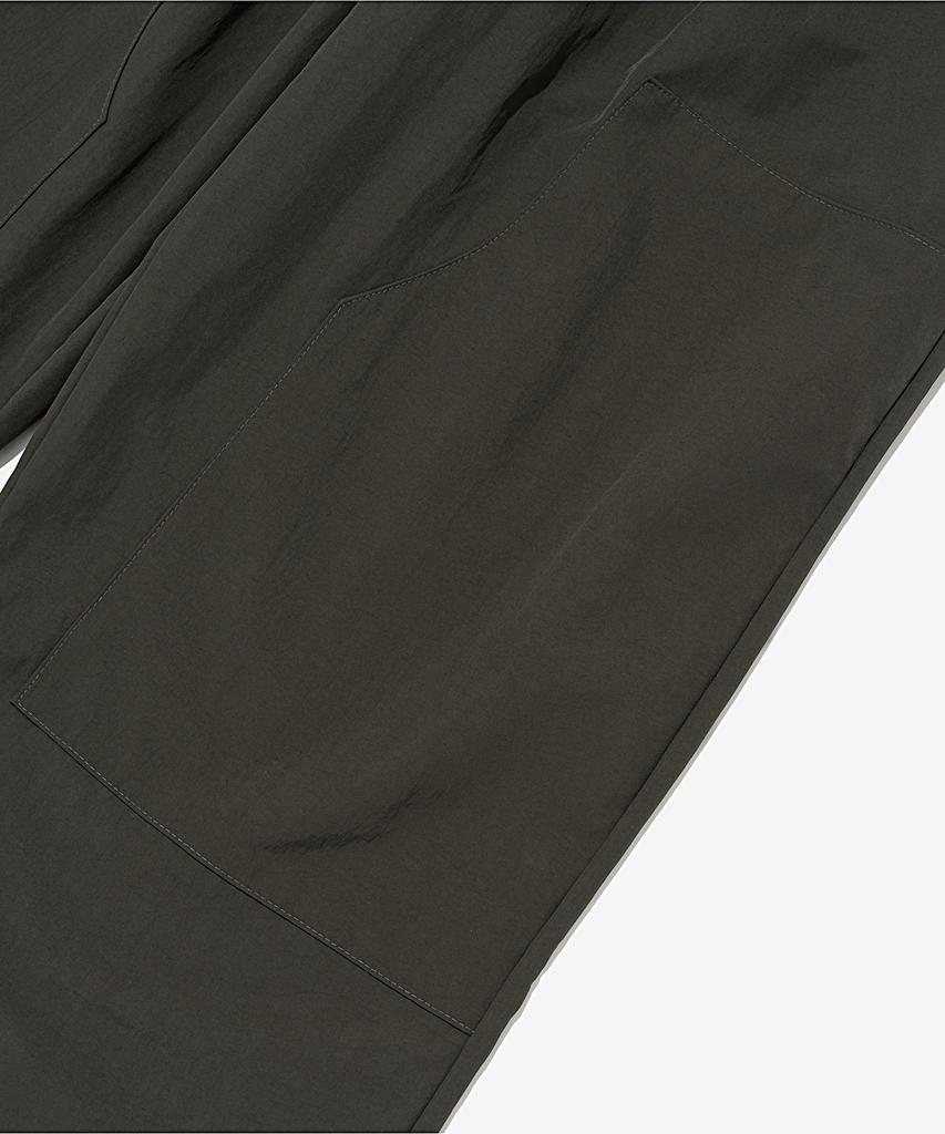 OTHERFITS Side Strap Nylon Wide Pants (Khaki)
