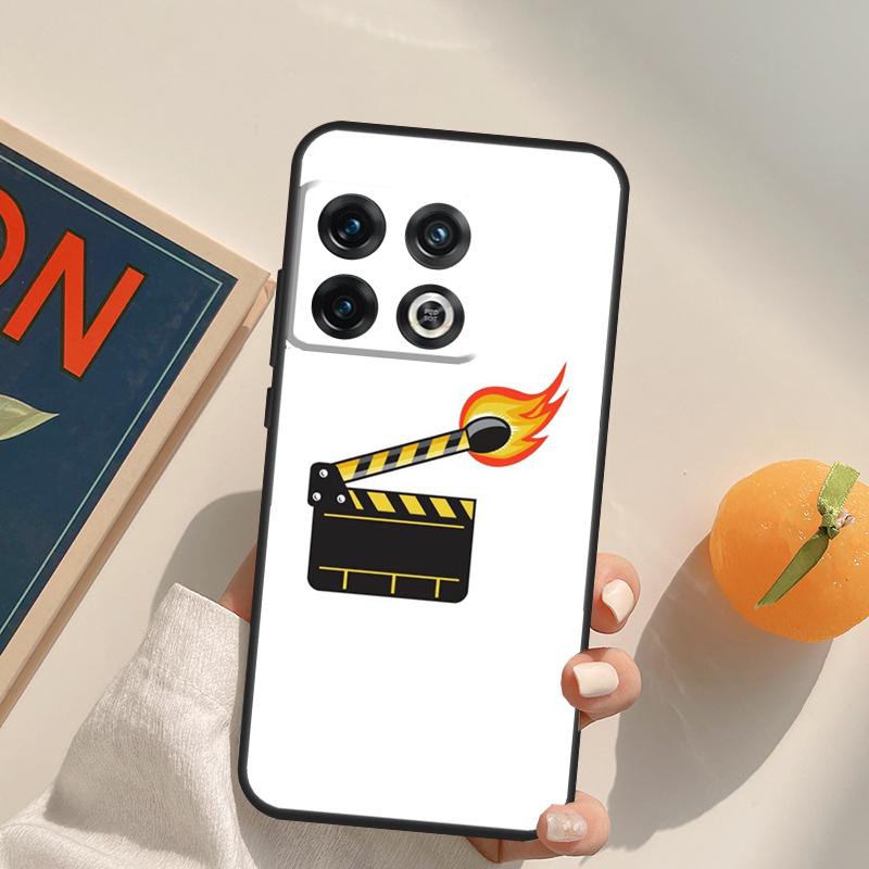 Cute Film Movie maker Clapper board Case For OnePlus 13R 12R 10R 13T 10T 11 12 13 15 OnePlus Nord 5 CE 2 3 4 Lite N20 N30 Cover