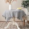 Nordic Floral Tablecloth With Cotton Polyester Blend For Home Dining And Decor