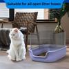 4Pcs/Set High Sided Litter Box Splash Guard Urine Leakage Enclosure  for Open Top Litter Pan