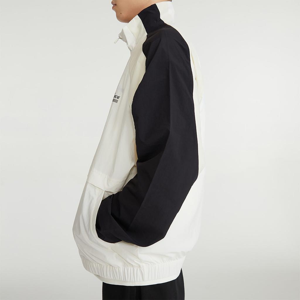 New Balance Jackets Men's White Stand Collar Moderate Other 5AD37571-WT