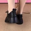 Spring and autumn British style small leather shoes platform sole soft sole single shoes casual shoes