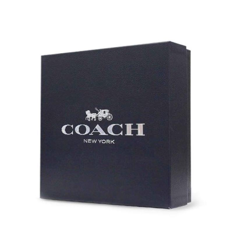 COACH Cow Leather , Alloy Leather Belts Men's Black Width 3.5cm (Unisex) Leather Belts 91305 QBLVW