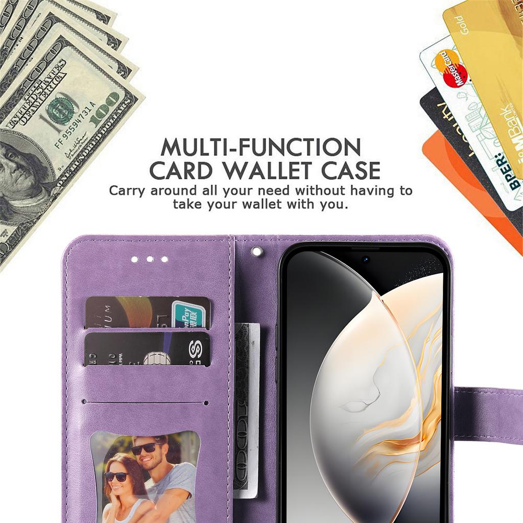 For TECNO Camon 30S Pro 4G/Camon 30S 4G Case Floral Pattern PU Leather Wallet Stand Phone Cover