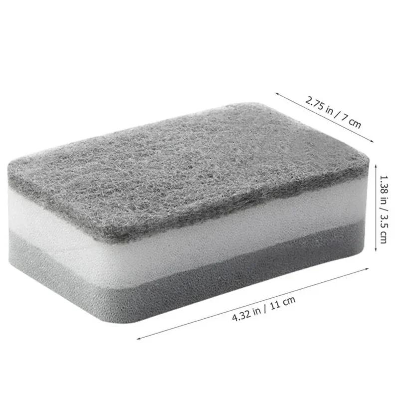 Double-sided 1-30PCS Cleaning Sponges Absorbent Wipe Dish Washing Scouring Pad Kitchen Pan Pot Grease Scrubbing Household Brush