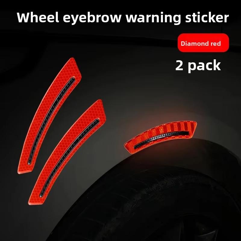 Reflective Car Sticker for Bumper Door Wheel Brow Anti-scratch Protective Stickers Car Body Anti-collision Night Warning Sticker