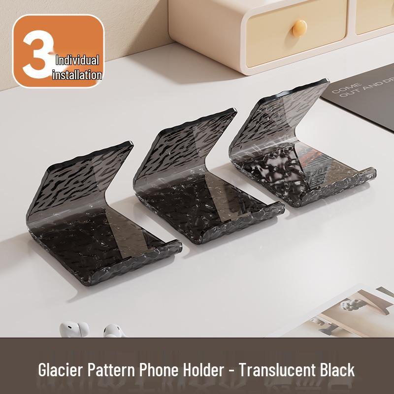 Glacier Pattern Phone & Tablet Holder: Desktop Ornament & Portable TV Stand