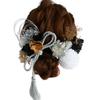 Preserved Flower Hair Ornament for and Japanese Clothing [Bria] (Silver) Coming-of-Age Ceremonies, Graduations, Weddings, Shichi-Go-San,