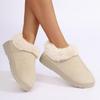Fluffy Women's Slippers Home Winter Plush Ankle Boots Female Luxury Designer Casual Platform Shoes New Elegant Fuzzy Fur Slides