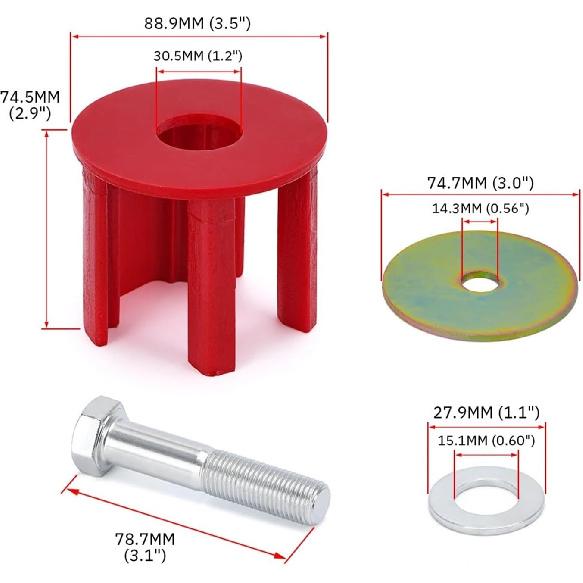 

Lower Engine Mount Dog Bone Mount Insert Kit Street Compatible With VW Golf Rabbit Jetta EOS Beetle,A3 S3 RS3 TT,Skoda Superb