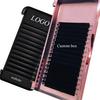 Flourishing Lashes Mega Volume Natural Long Korean PBT Fibers Handmade Matte Black Super Soft Easy Fan Eyelash Extensions Rapid
