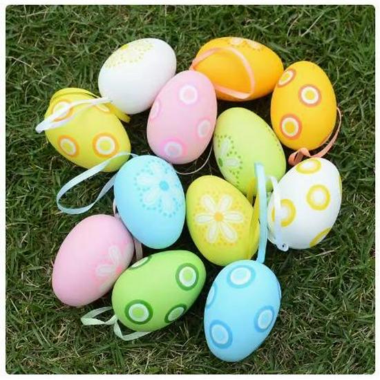 Easter Egg Toys: Handmade DIY Painted Plastic Eggs for Kindergarten Decoration