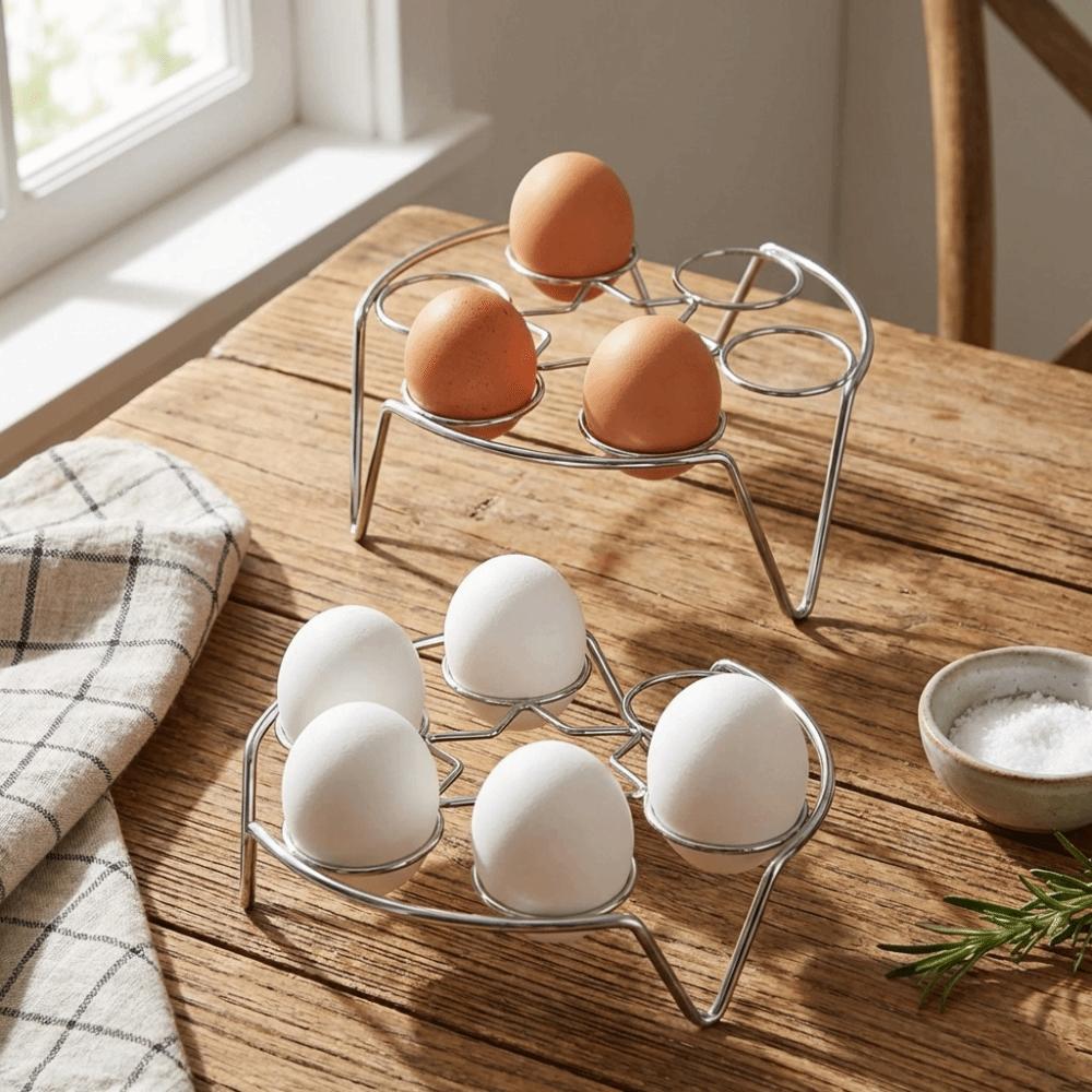 1/2PCS Efficient Egg Cooking Rack Heat-Resistant Food Steamer Shelf Steaming Tray  Kitchen