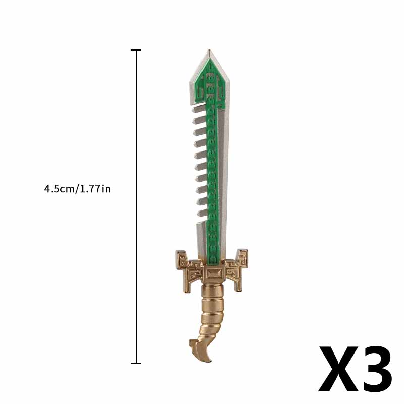 Medieval Figure Weapons Accessories Kits Building Blocks King Sword Lion King Shield Trident Battle Double-edged Axe Brick Toy