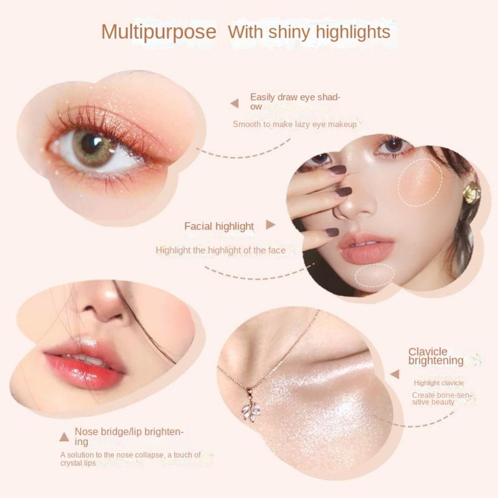 Matte & Shine Highlighting Eyeshadow Stick 2-in-1 Waterproof Eyeshadow Liquid & Liner, Double-ended Eyeshadow Stick, Crayon, Easy-to-use Waterproof