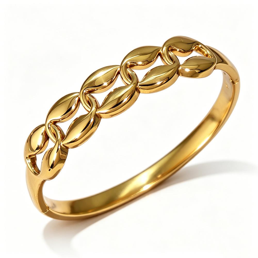 European and American Bracelets, Light Luxury, Fashionable Open Bracelets, Pig Nose Shape Openwork Bracelets