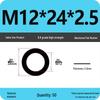 High-Grade Black Flat Metal Washer Gasket (Sizes: M3-M12, 8.8/12.9 Grade)