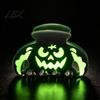 Decorative Holiday Hair Pins Halloween Claw Clips, Luminous Ghost Pumpkin Pattern Acrylic Anti-slip Cute Bat Glow in The Dark Grippers for Women Girls