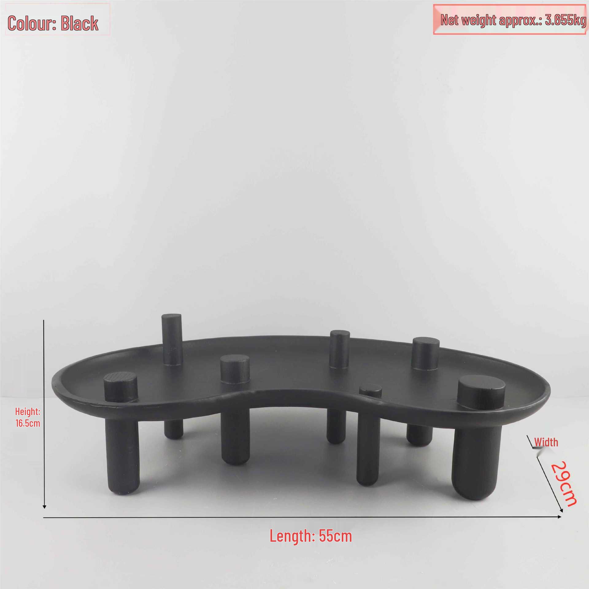 

Современный декоративный поднос из черной смолы для дома и отеля