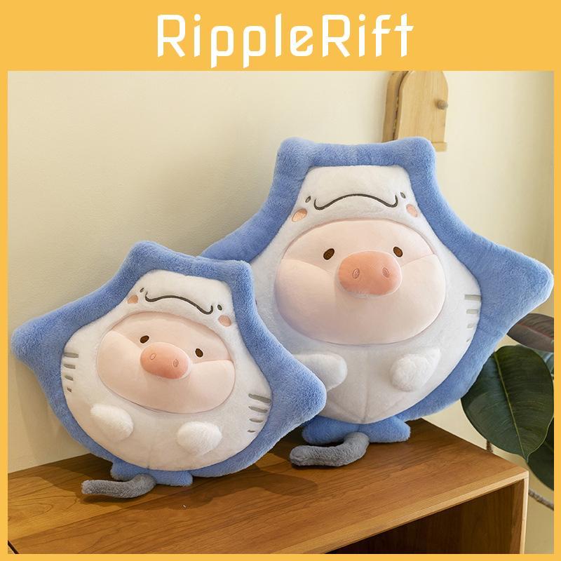 Manta Lulu Plush Pillow With Long Faux Fur For Kids And Adults