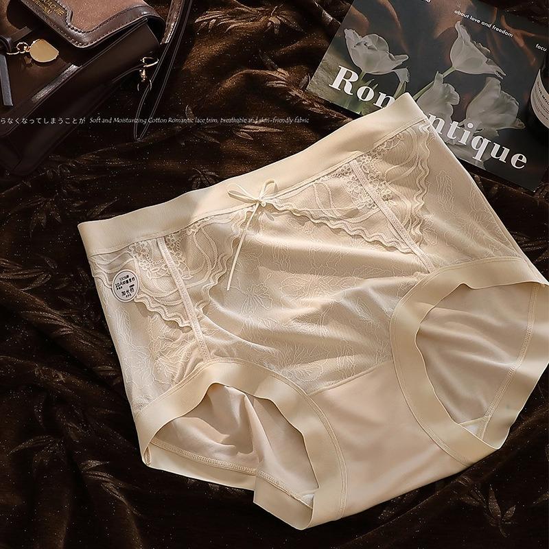 Fashion Summer Lace Retro High Waist Sexy Underwear Comfortable Breathable Soft Skin Friendly Women's Triangle Panties