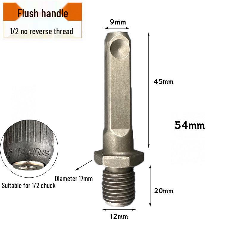 Electric Drill Chuck Adapter for Pneumatic Hammer: Square, Round, Hex Handles